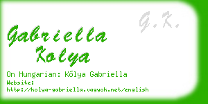 gabriella kolya business card